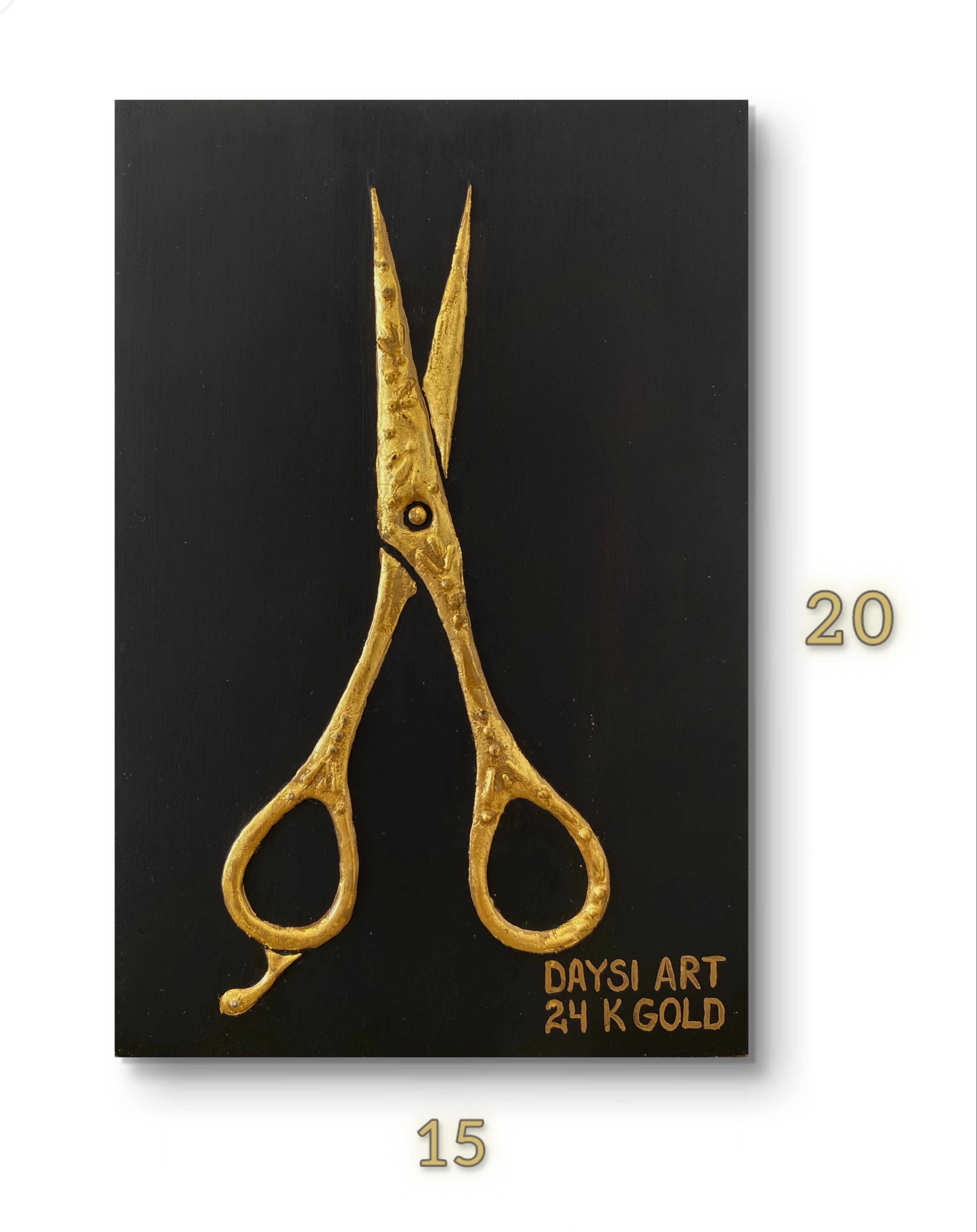 Golden Scissors size