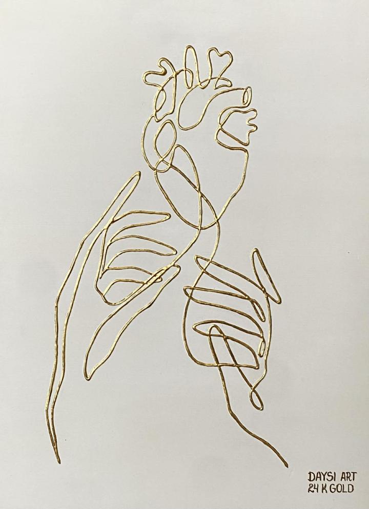 Golden Hands - Golden Heart (White)