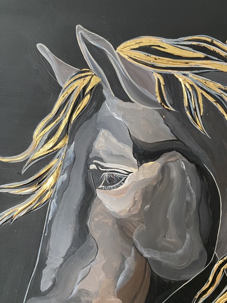 Black horse