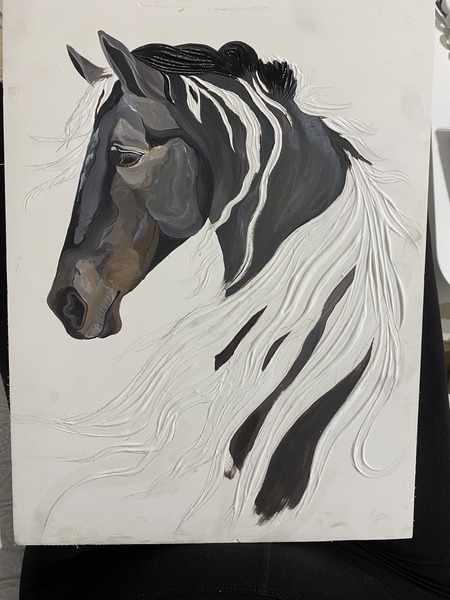 Black horse